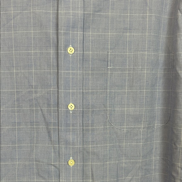 Brooks Brothers Blue Checkered Dress Shirt - Picture 4 of 9